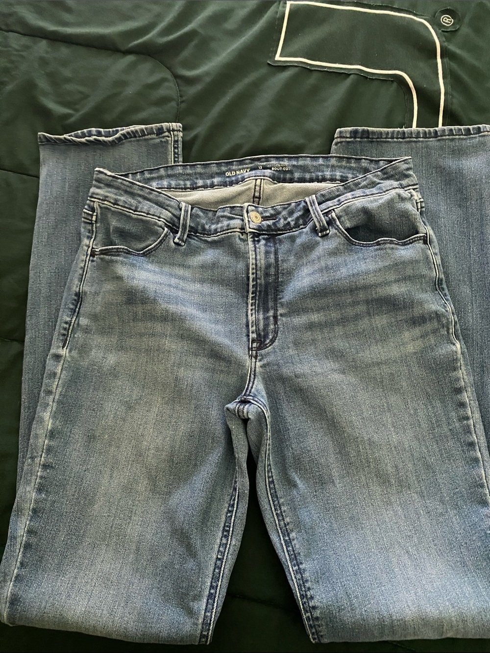 Old Navy Men's Medium Light Blue Straight Jeans